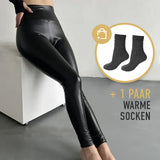 FIERCEFLEX™ - GEFÜTTERTE LEGGINGS AUS KUNSTLEDER